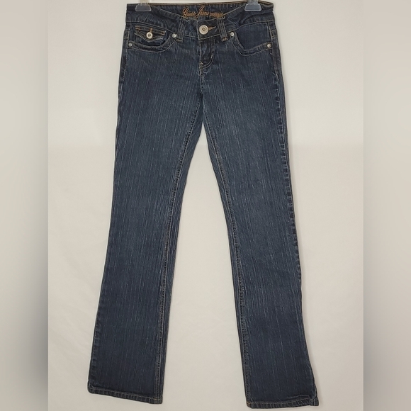 Guess Jeans Doheny Low-Rise Flap Pocket Slim Bootcut Jeans - Size 27 - Picture 1 of 7